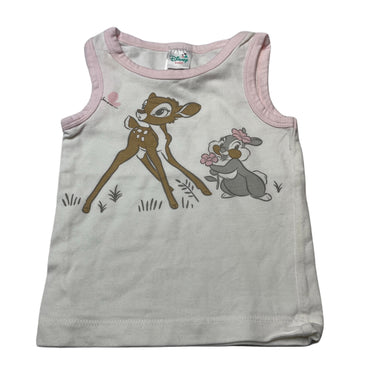 Girls Disney, Bambi stretchy singlet / tank top, EUC, size 00,  