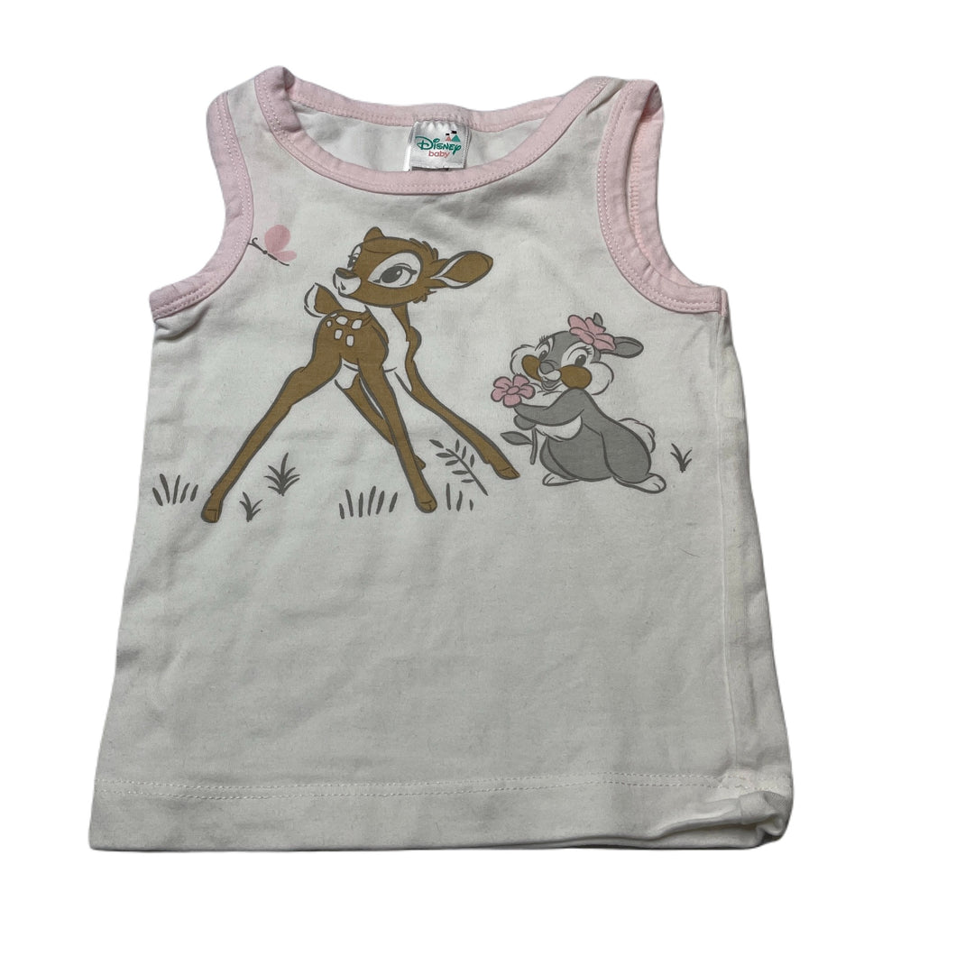 Girls Disney, Bambi stretchy singlet / tank top, EUC, size 00,  