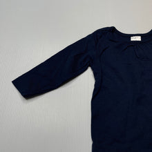 Load image into Gallery viewer, Girls Anko, navy cotton long sleeve top, EUC, size 00,  