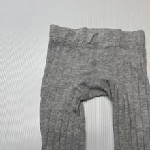 Load image into Gallery viewer, Girls Bonds, grey ribbed stretchy stockings, GUC, size 000,  