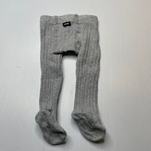 Load image into Gallery viewer, Girls Bonds, grey ribbed stretchy stockings, GUC, size 000,  