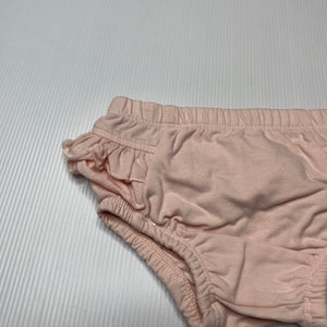Girls Anko, pink ruffle nappy cover / bloomers, EUC, size 00,  