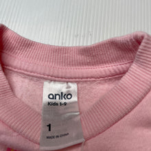 Load image into Gallery viewer, Girls Anko, fleece lined sweater / jumper, pilling, FUC, size 1,  