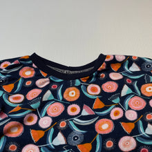 Load image into Gallery viewer, Girls Wombat and Wattle, colourful cotton long sleeve dress, GUC, size 1-2, L: 48cm