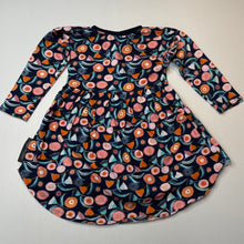 Load image into Gallery viewer, Girls Wombat and Wattle, colourful cotton long sleeve dress, GUC, size 1-2, L: 48cm