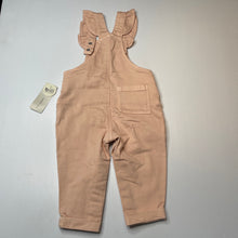 Load image into Gallery viewer, Girls Target, pink stretch denim overalls, NEW, size 1,  