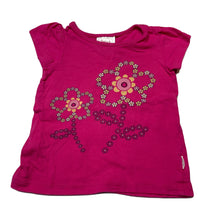 Load image into Gallery viewer, Girls Sprout, pink cotton t-shirt / top, flowers, GUC, size 0,  