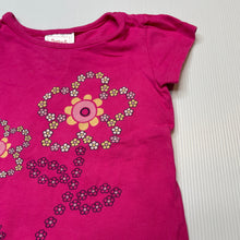 Load image into Gallery viewer, Girls Sprout, pink cotton t-shirt / top, flowers, GUC, size 0,  