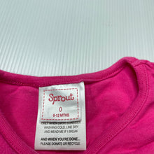 Load image into Gallery viewer, Girls Sprout, pink cotton t-shirt / top, flowers, GUC, size 0,  