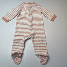 Load image into Gallery viewer, Girls Anko, striped velour zip coverall / romper, GUC, size 0,  