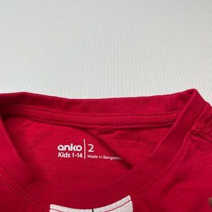 unisex Anko, cotton Christmas t-shirt / top, EUC, size 2,  