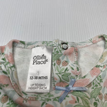 Load image into Gallery viewer, Girls Ollies Place, floral cotton romper, GUC, size 1,  
