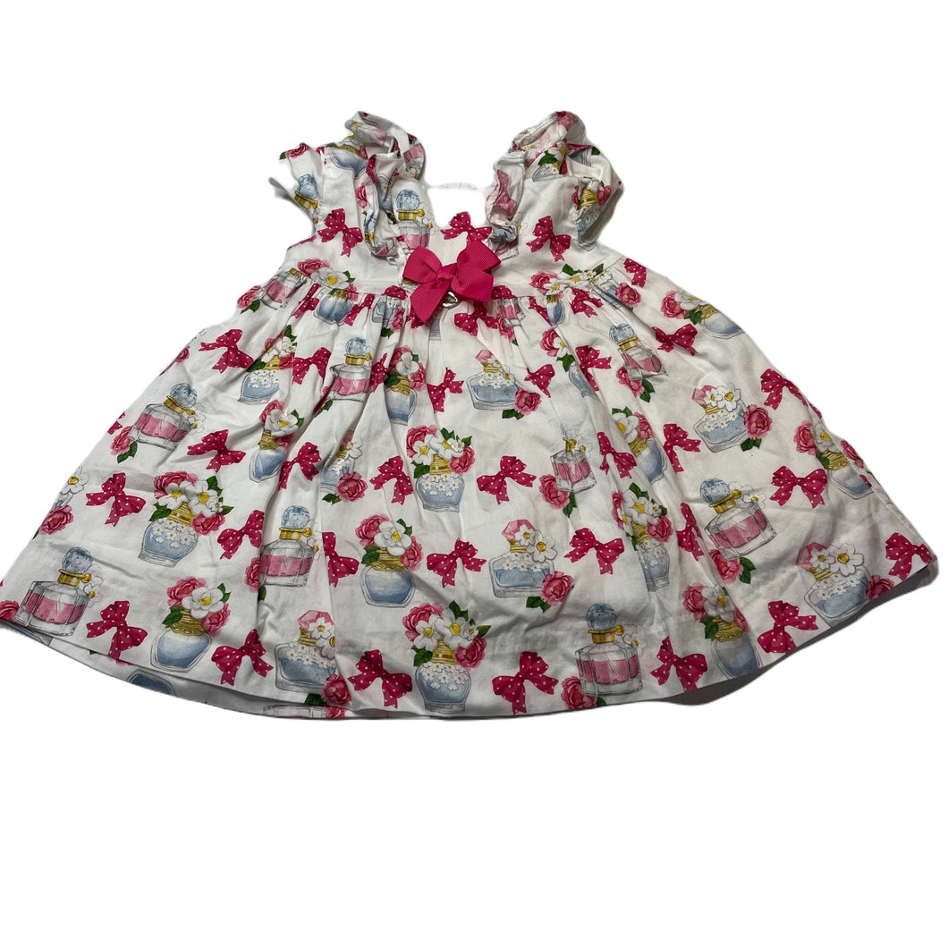 Girls Mayoral, lined lightweight cotton dress, EUC, size 0-1, L: 40cm