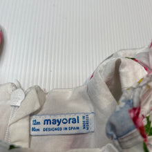 Load image into Gallery viewer, Girls Mayoral, lined lightweight cotton dress, EUC, size 0-1, L: 40cm