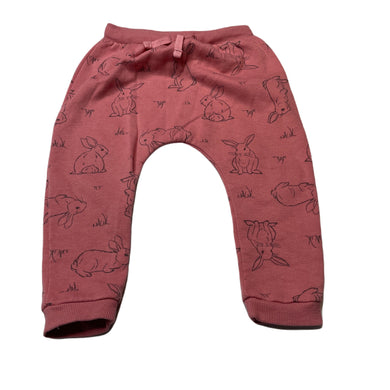 Girls Dymples, pink fleece lined pants, elasticated, pilling, FUC, size 1,  