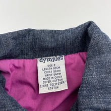 Load image into Gallery viewer, Girls Dymples, lined dark denim jacket, EUC, size 2,  