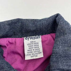 Girls Dymples, lined dark denim jacket, EUC, size 2,  
