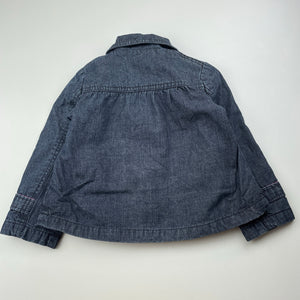 Girls Dymples, lined dark denim jacket, EUC, size 2,  