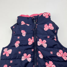 Load image into Gallery viewer, Girls Target, navy puffer vest / sleeveless jacket, GUC, size 1,  