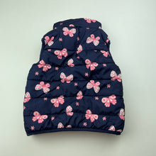 Load image into Gallery viewer, Girls Target, navy puffer vest / sleeveless jacket, GUC, size 1,  