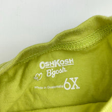 Load image into Gallery viewer, Girls Osh Kosh, green cotton long sleeve top, cupcake, GUC, size 6,  
