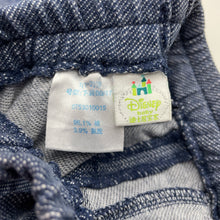 Load image into Gallery viewer, Girls Disney, stretchy knit denim pants, elasticated, GUC, size 1,  