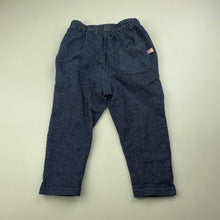Load image into Gallery viewer, Girls Disney, stretchy knit denim pants, elasticated, GUC, size 1,  