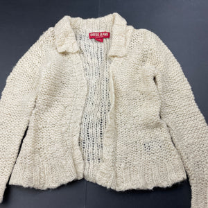 Girls Guess Jeans, knitted wool blend cardigan / sweater, GUC, size 3-4,  