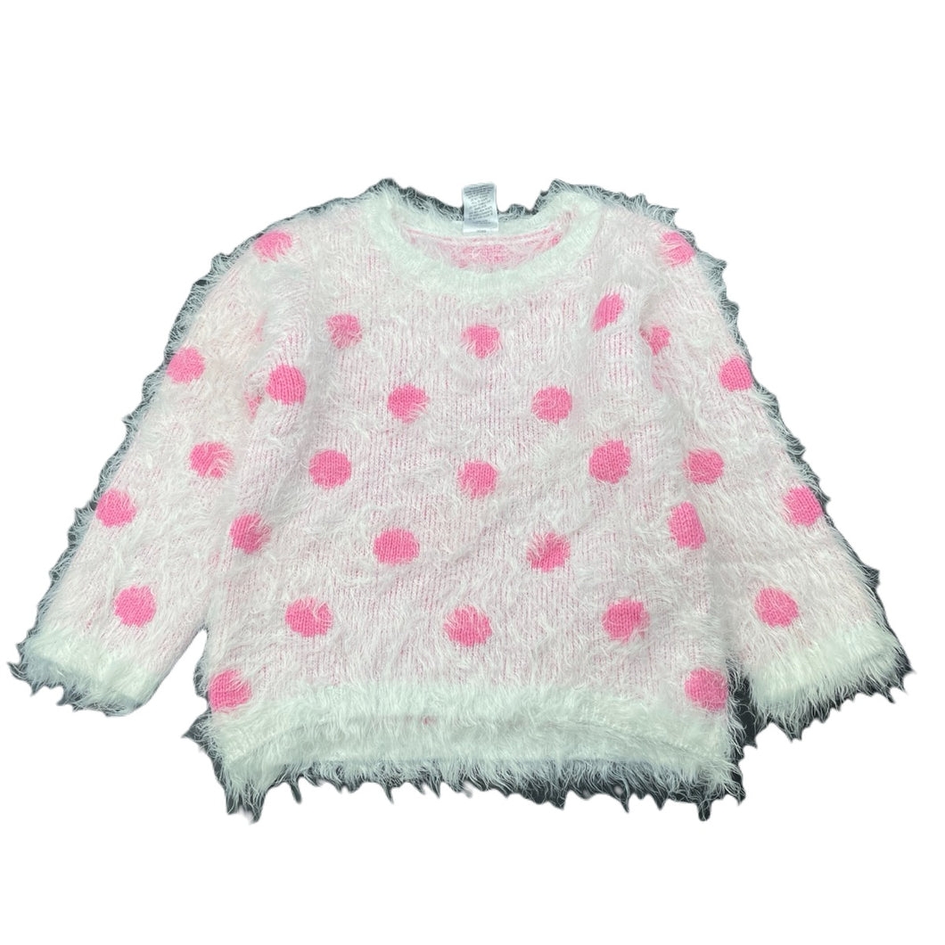 Girls Target, fluffy spotted sweater / jumper, GUC, size 3,  