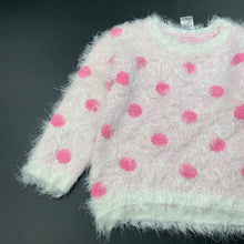 Load image into Gallery viewer, Girls Target, fluffy spotted sweater / jumper, GUC, size 3,  