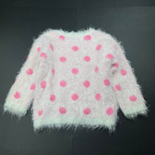 Load image into Gallery viewer, Girls Target, fluffy spotted sweater / jumper, GUC, size 3,  