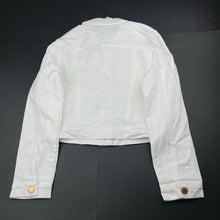 Load image into Gallery viewer, Girls Target, white stretch denim jacket, NEW, size 10,  