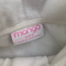 Load image into Gallery viewer, Girls Mango, white fleece jacket / coat, EUC, size 2,  