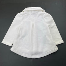 Load image into Gallery viewer, Girls Mango, white fleece jacket / coat, EUC, size 2,  
