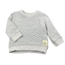 Load image into Gallery viewer, unisex Country Road, grey marle lightly quilted sweater / jumper, GUC, size 2,  