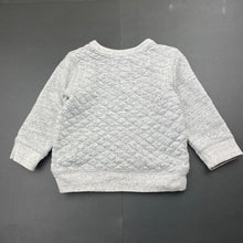 Load image into Gallery viewer, unisex Country Road, grey marle lightly quilted sweater / jumper, GUC, size 2,  
