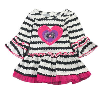Girls YOUNGLAND, soft feel lightweight peplum top, L: 35cm, FUC, size 2,  