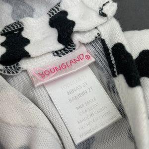 Girls YOUNGLAND, soft feel lightweight peplum top, L: 35cm, FUC, size 2,  