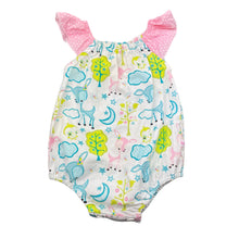 Load image into Gallery viewer, Girls Rumi Daze, lightweight cotton romper, GUC, size 00,  