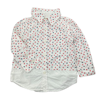 unisex Cotton On, lightweight cotton long sleeve shirt, stars, GUC, size 2,  