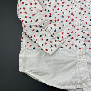 unisex Cotton On, lightweight cotton long sleeve shirt, stars, GUC, size 2,  
