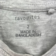 Load image into Gallery viewer, Girls Favourites, grey marle long sleeve top, GUC, size 2,  