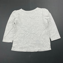 Load image into Gallery viewer, Girls Favourites, grey marle long sleeve top, GUC, size 2,  