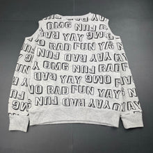 Load image into Gallery viewer, Girls Miss Understood, open-shoulder fleece lined sweater / jumper, EUC, size 10,  