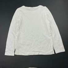 Load image into Gallery viewer, Girls Emerson, white cotton long sleeve t-shirt / top, GUC, size 7,  
