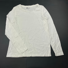 Load image into Gallery viewer, Girls B Collection, white cotton long sleeve t-shirt / top, GUC, size 10,  