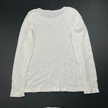 Load image into Gallery viewer, Girls B Collection, white cotton long sleeve t-shirt / top, GUC, size 10,  