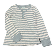 Load image into Gallery viewer, Girls Emerson, pink &amp; grey stripe long sleeve top, EUC, size 10,  