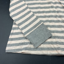 Load image into Gallery viewer, Girls Emerson, pink &amp; grey stripe long sleeve top, EUC, size 10,  