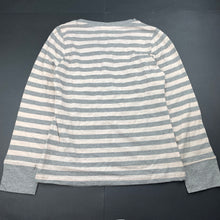 Load image into Gallery viewer, Girls Emerson, pink &amp; grey stripe long sleeve top, EUC, size 10,  